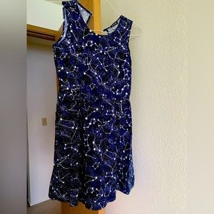 Retrolicious Constellation Dress - glows in the dark, with pockets, size small